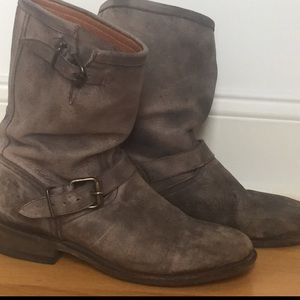 Moto boots. Leather. Good condition.